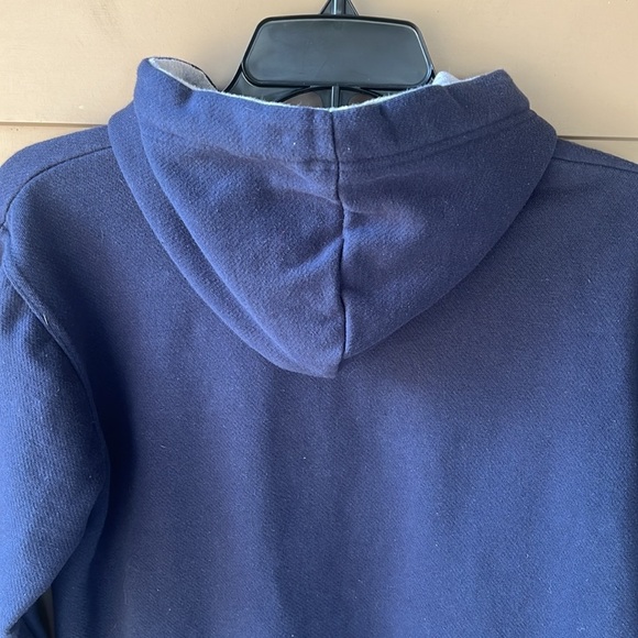 Bath England Sz XS Navy Oversized Hoodie Sweatshirt Large Embroidered Logo - Picture 9 of 9